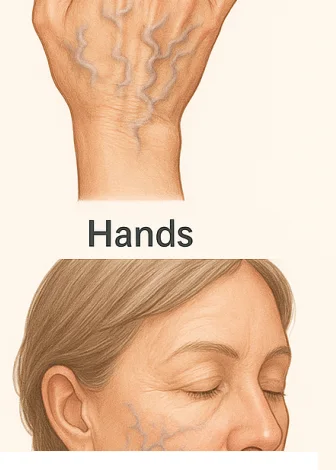 واریس دست و صورت